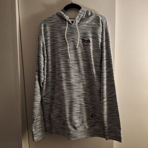 Dikotomy Men's Blue And White Hoodie